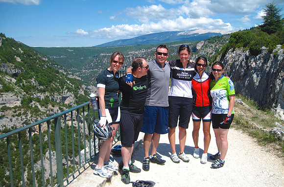 At the top of the climb on my favorite bike ride on the planet" Gorge de la Nesque in Provence.