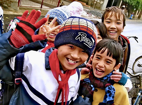 Neighborhood crew in Vietnam.