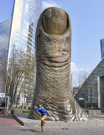 Sculpture in La Defense, Paris.