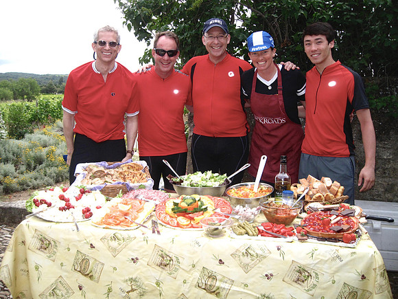 Gourmet winery picnic presentation.