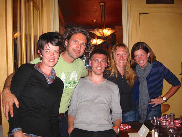 Backroads buds all meeting up in Paris for dinner at Chez Paul on a week off. 2011
