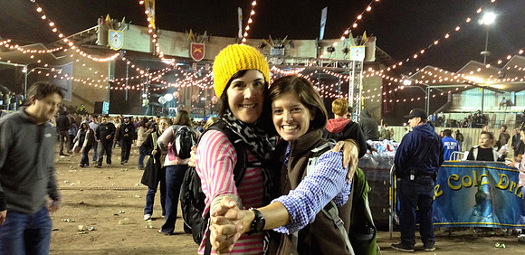 The amazing friend Amy Dineen. Mumford & Sons show in Monterey.