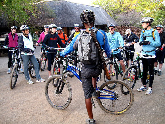 Botswana mountain biking.
