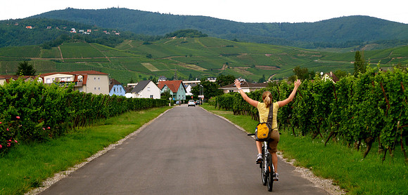Kelly Pugh in Alsace.