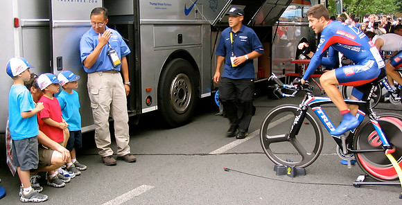 US Postal Service Team Bus.