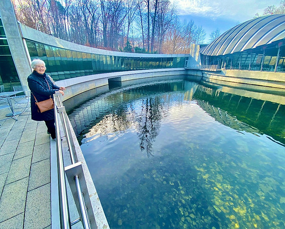 My favorite spot at the Crystal Bridges Museum.
