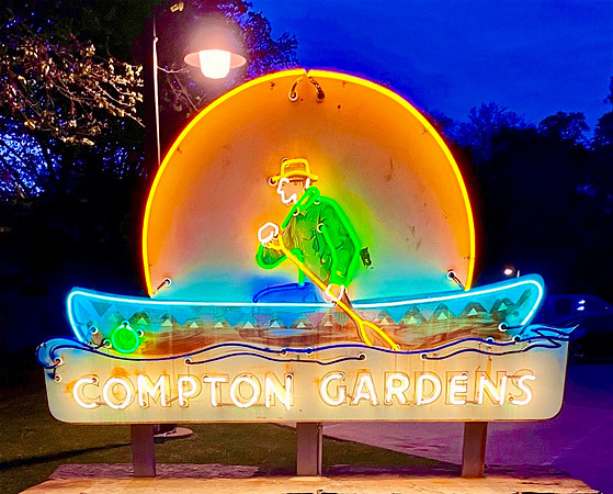 Todd Sanders neon at Compton Gardens.