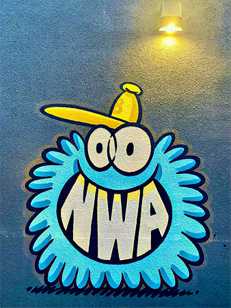 Alley monster in Bentonville.