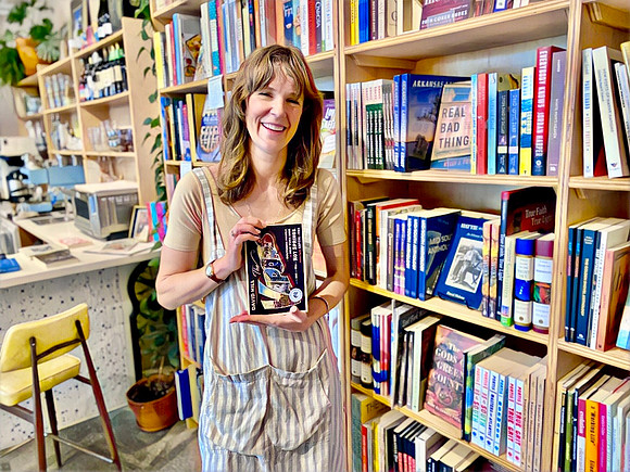 Rachel, one of the two owners of Two Friends bookstore.