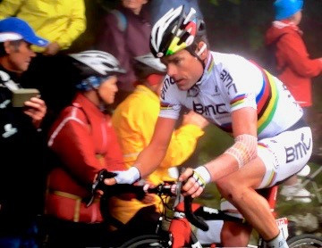 World Champion and former TdFrance champ Cadel Evans.